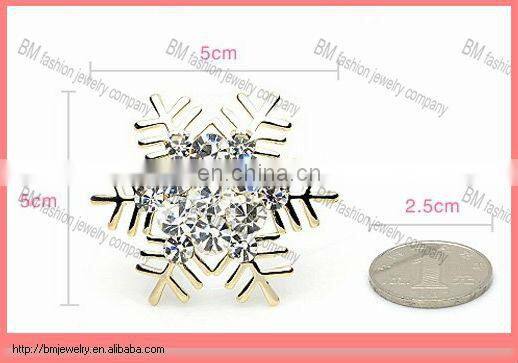 Beautiful Snowflake Crystal Costume Jewelry Pins Brooch