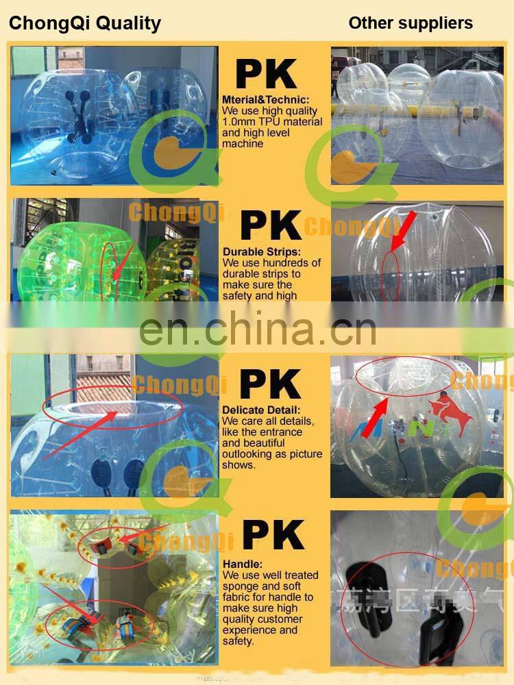 Popular inflatable human bumper ball for sale