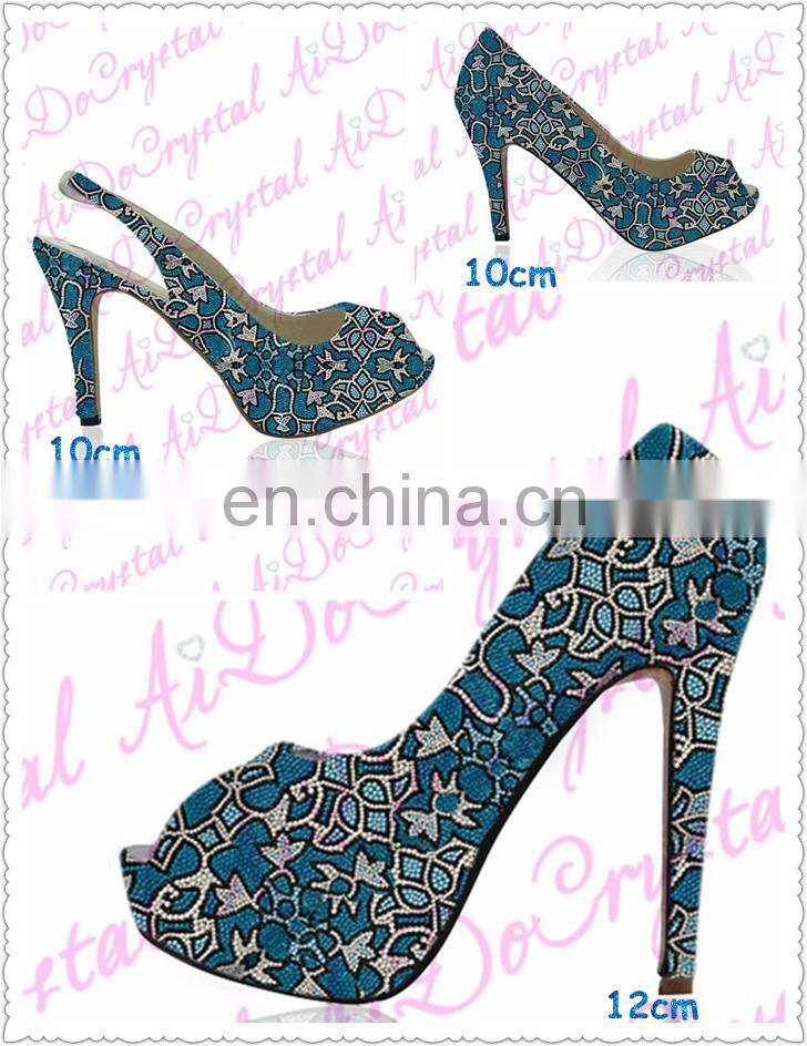 Aidocrystal 2015 new arrival hot sale fashion flat shoes pretty fashion italian shoes and bags to match women