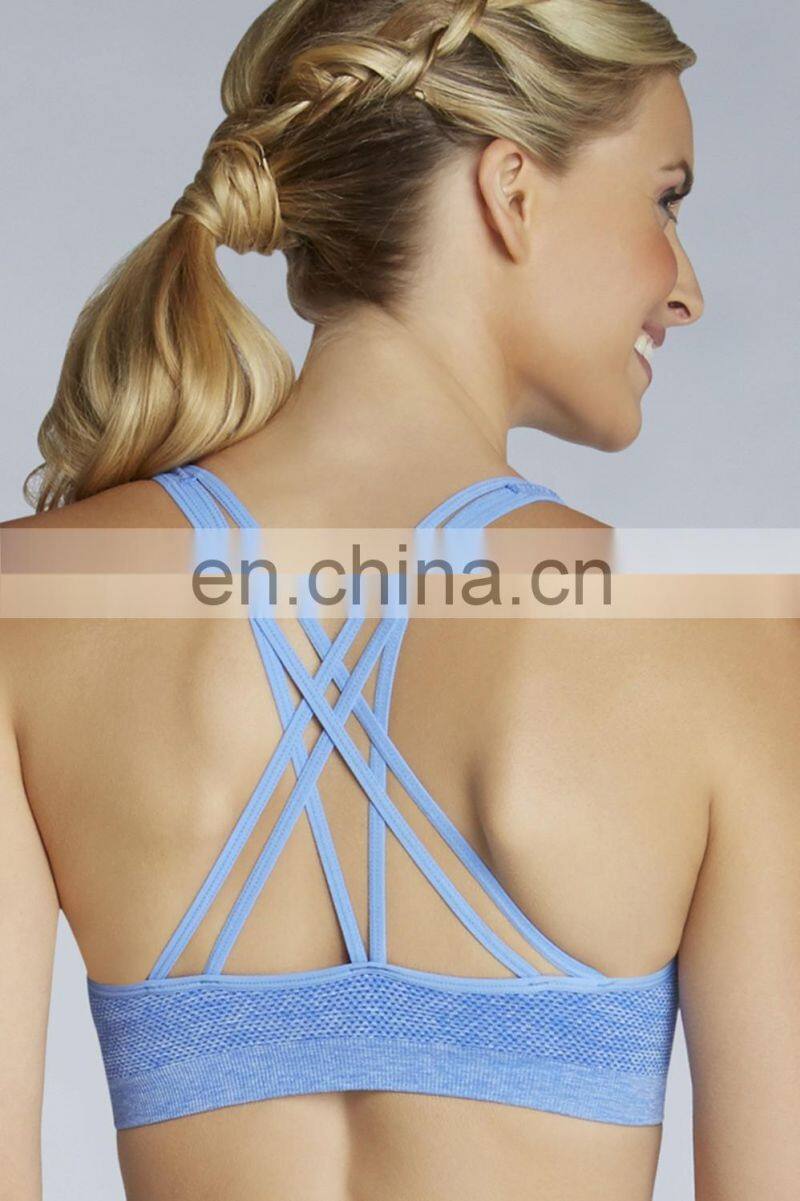 Women's High Impact Seamless Racerback Yoga Bra Fitness Bra#YB0001