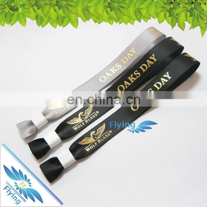 Soft festival stain ribbon bracelet beautiful silk wristbands for decoration