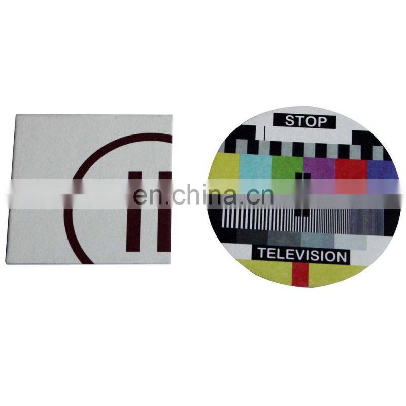square brown color nice printing advertising paper coaster