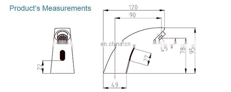 2021 European Cold Water High Quality Brass Waterfall Electric Sensor Faucet