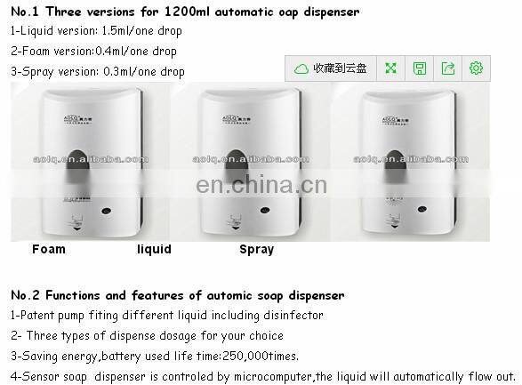 Home and Kitchen Automatic Antibacterial Hand Gel Dispenser
