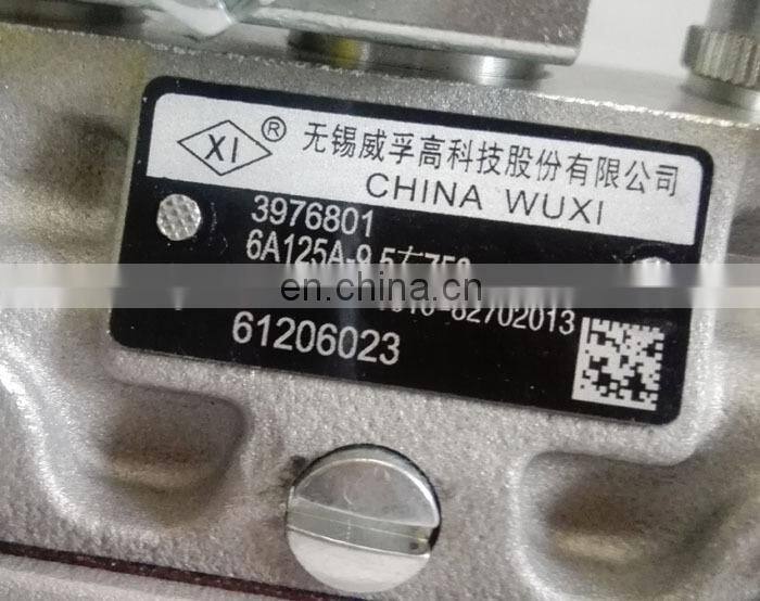 6BT5.9 engine wuxi WEIFU fuel injection pump 6A125A-905 right 750 / 3976801