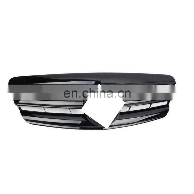 Front Glossy Black ABS Grille Grill Fit For Mercedes Benz S-Class W221 2006-2009