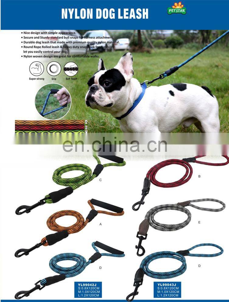 Manufacture Sell High Quality Nylon Wholesale Pet Dog Leash