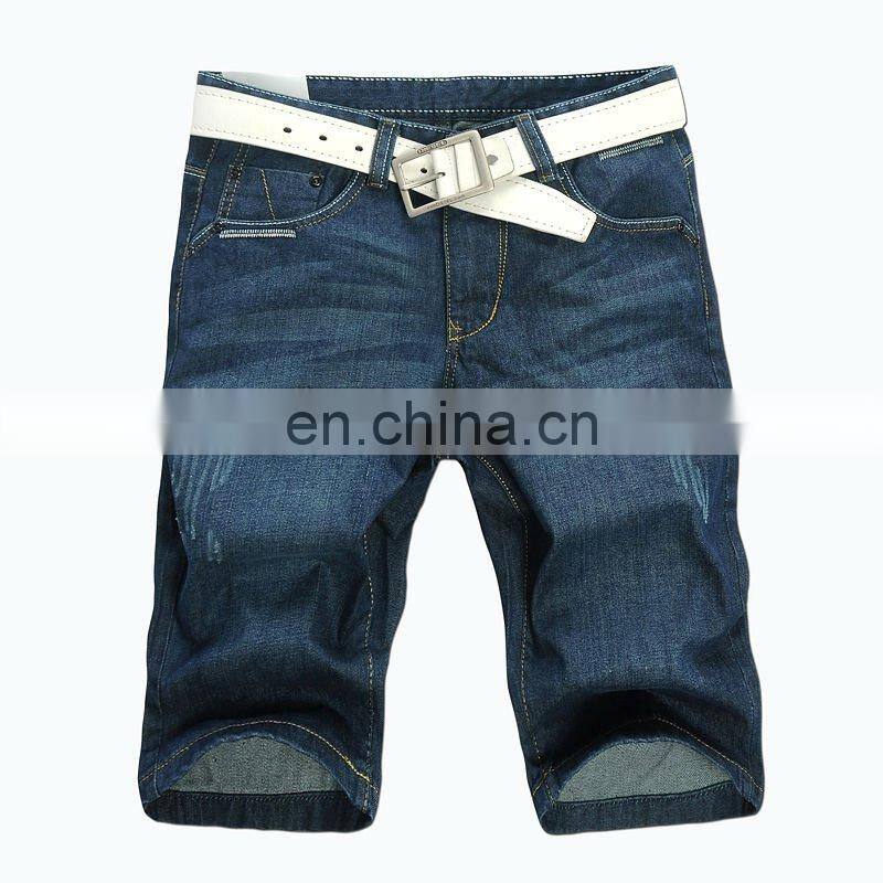 DiZNEW Custom High Quality Wholesale Ripped slim fit denim bermuda shorts men