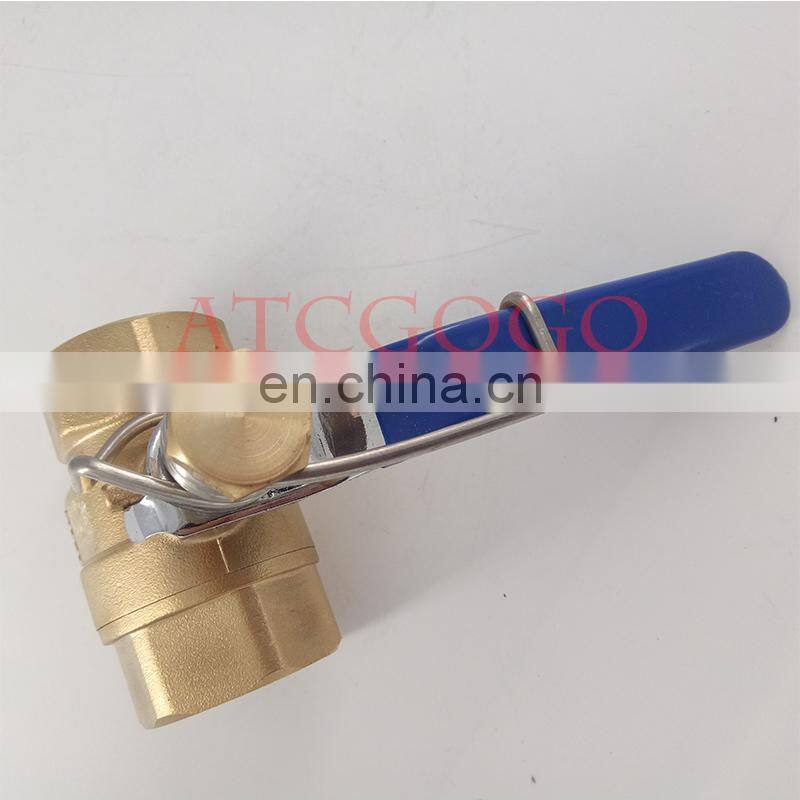 low price brass spring close ball valve DN25 1inch