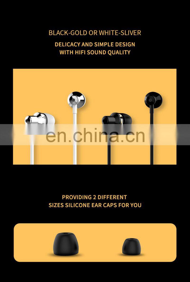 New Arrivals 2019 Amazon Free Sample Hand Free Small Wired Control Earphone