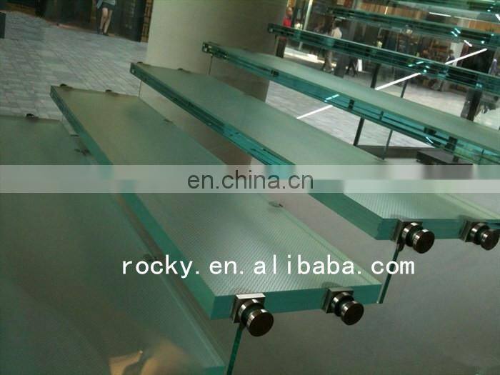 Qingdao Rocky high quality best price anti-slip tempered laminated glass stair treads