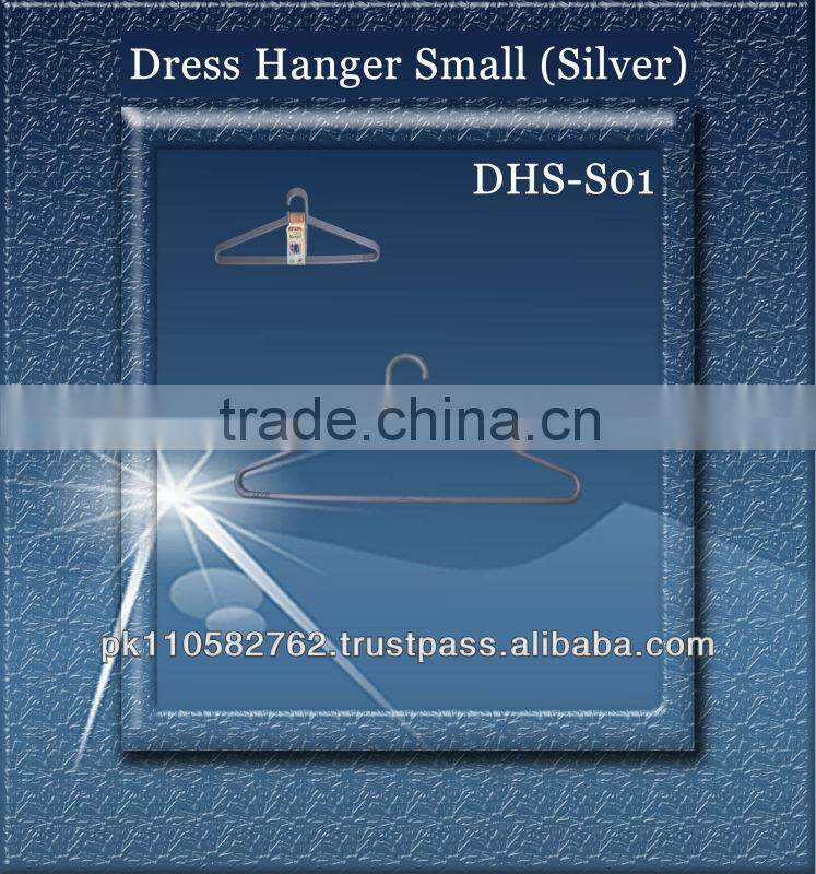 38cm long silver color dress hanger laundry cloth hanger plastic clothes hangers