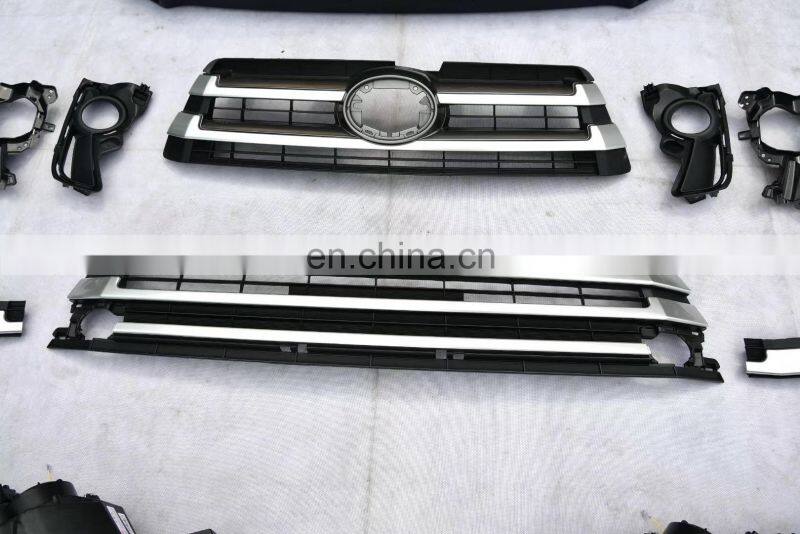 For Toyota Highlander2015-2017 Old Style change to New Style 2018 high guality Front body kit bumper face