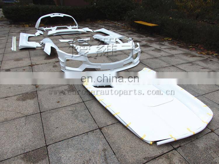 MB SLS body kits to Prior Design style for SLS w197 front bumper+fenders+side skrits+hood+rear bumper+rear diffuser+spoiler