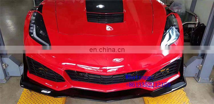 2018year C7 front bumper fit for C7 ZR1 style bodykit pp material bumper