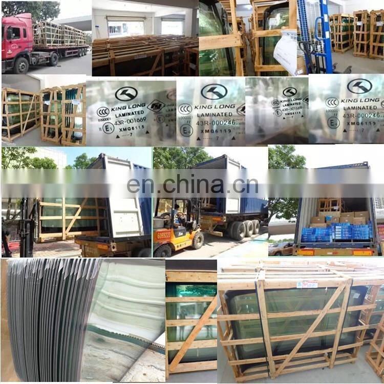 Golden dragon kinglong, yutong, Higer,sunlong bus front windshield glass spare parts