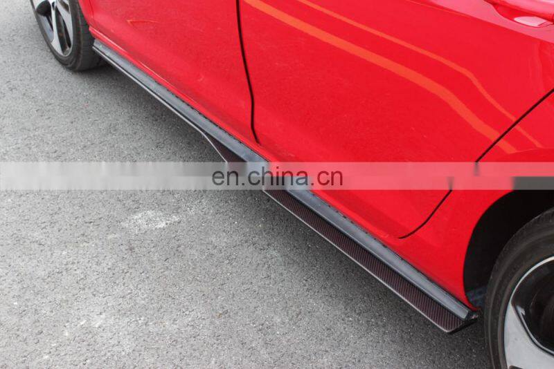 R Style MK7 Carbon Fiber Side Bumper Skirts for VW GOLF VII GTI 2014