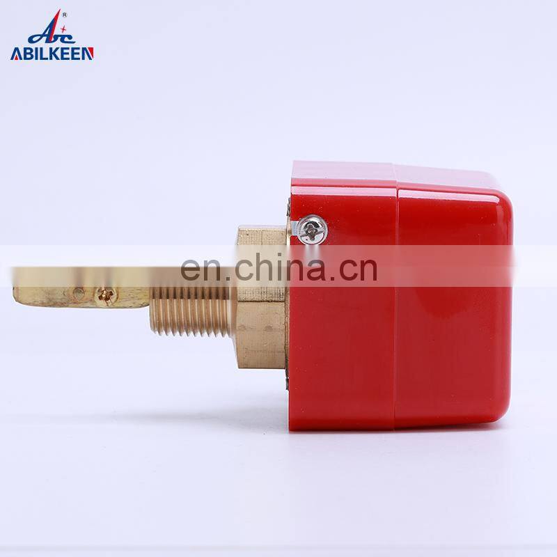 Red Color HFS-15 G1/2 Sensors 220VAC 15A Liquid Water High Temperature Resistance Mechanical Paddle Flow Switch