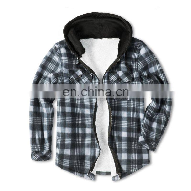 Christmas autumn and winter men's plus velvet thick warm jacket inch shirt men's trend student plaid shirt lamb velvet jacket