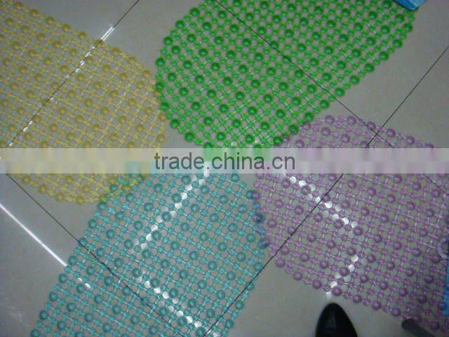different color thin bathroom pvc mat