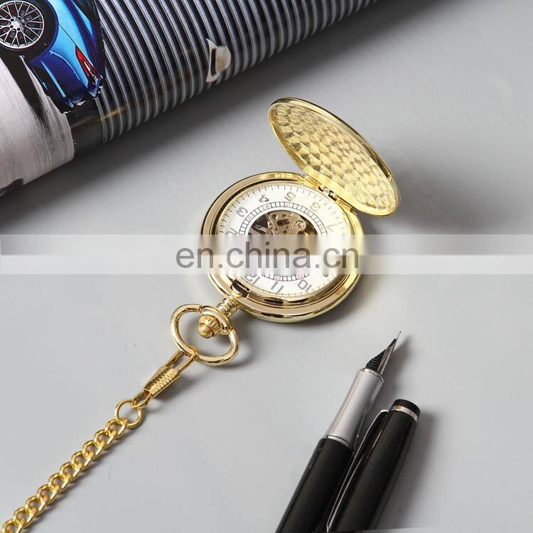 SHUHANG SH03 Classic skeleton hand winding mechanical pocket watches wristwatch oem watch dial