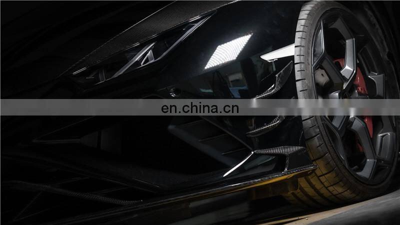 Runde Dry Carbon Fiber Kits For Lamborghini Huracan 580 610 EVO Upgrade Paktechz Body Kit Hood Front Rear Lip Fender Spoiler