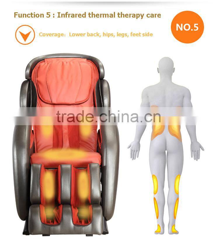 L shape healthcare massage chair 3d zero gravity/electric massage chair with remote control