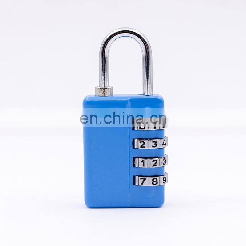 2020 new arrival 4 digit zinc alloy combination travel locks luggage padlock kid suitcase lock