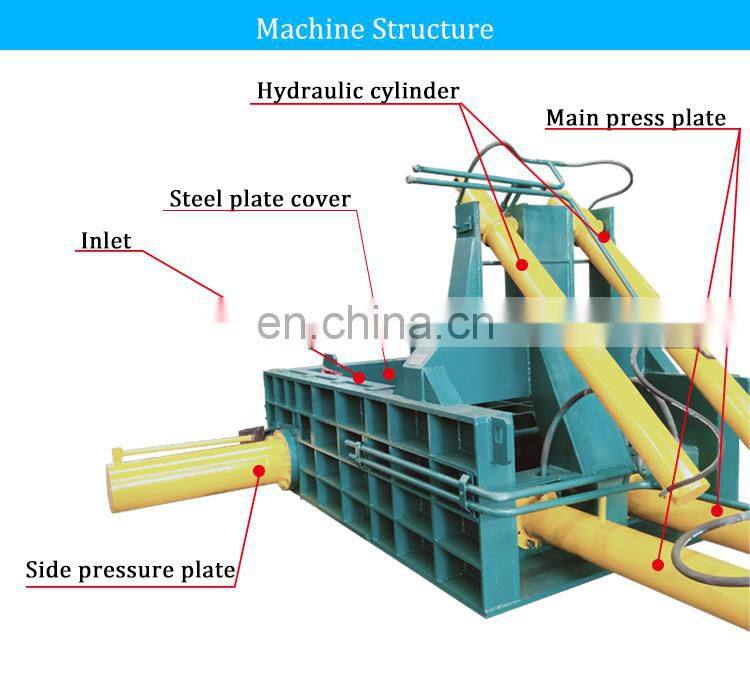 machine manufacturers metal scrap aluminum baler machine press for waste metal