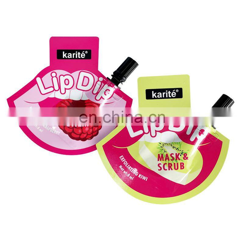 Aluminum Foil Face Mask Mini Doypack Travel Hotel Use Conditioner Shampoo Cosmetic Spout Pouch Packaging Sachet Bag With Spout