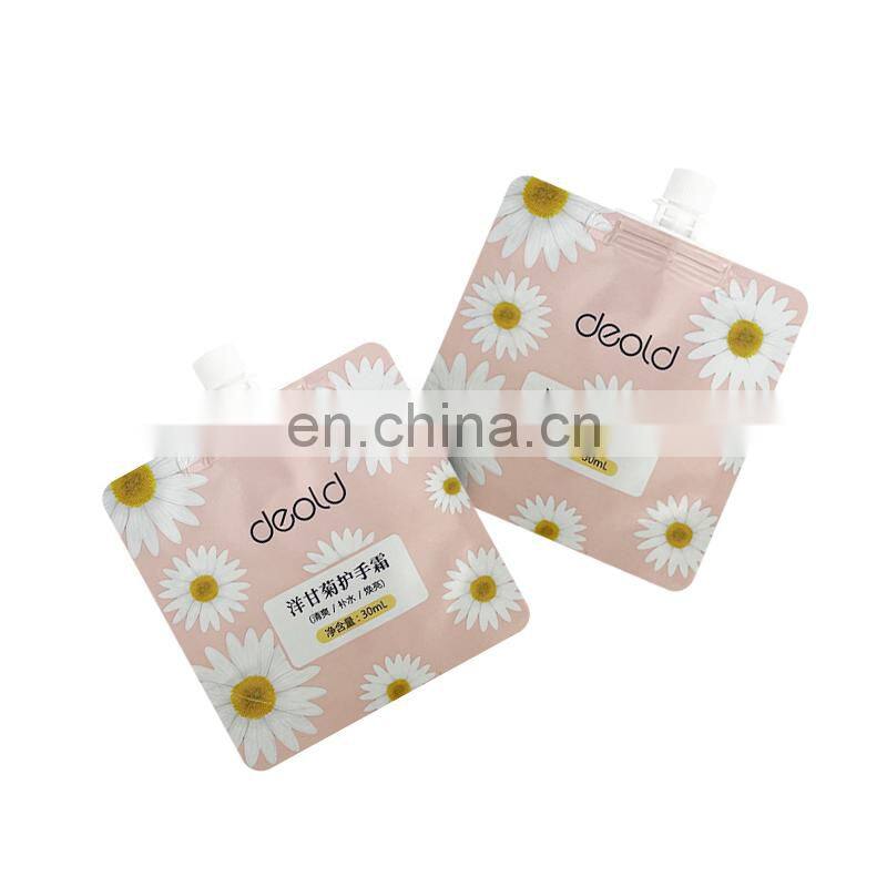 Aluminum Foil Face Mask Mini Doypack Travel Hotel Use Conditioner Shampoo Cosmetic Spout Pouch Packaging Sachet Bag With Spout