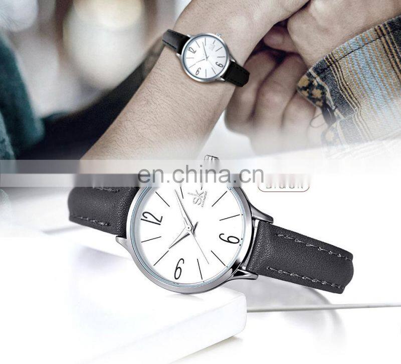 SHENGKE New Fashion Simple Style Temperature Noble Blue Women Watch Men Women Quartz Wristwatches Dropshipping