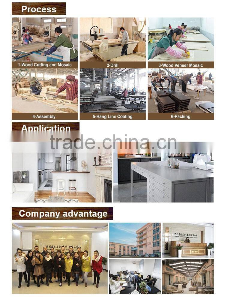 Printed white solid wood office furniture manufacture