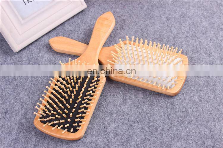 Wooden Bamboo Hair Brush Improve Hair Growth Wood hairbrush Prevent Hair Loss Anti-static Comb