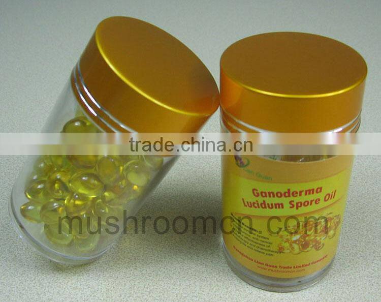 No Any Chemical Supplement Ganoderma Mushroom Spore Oil Benefit Capsule