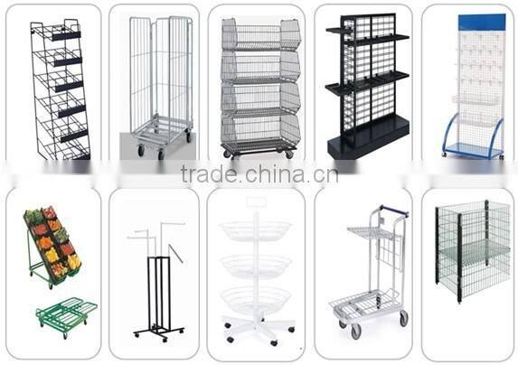 Supermarket stainless steel shopping cart