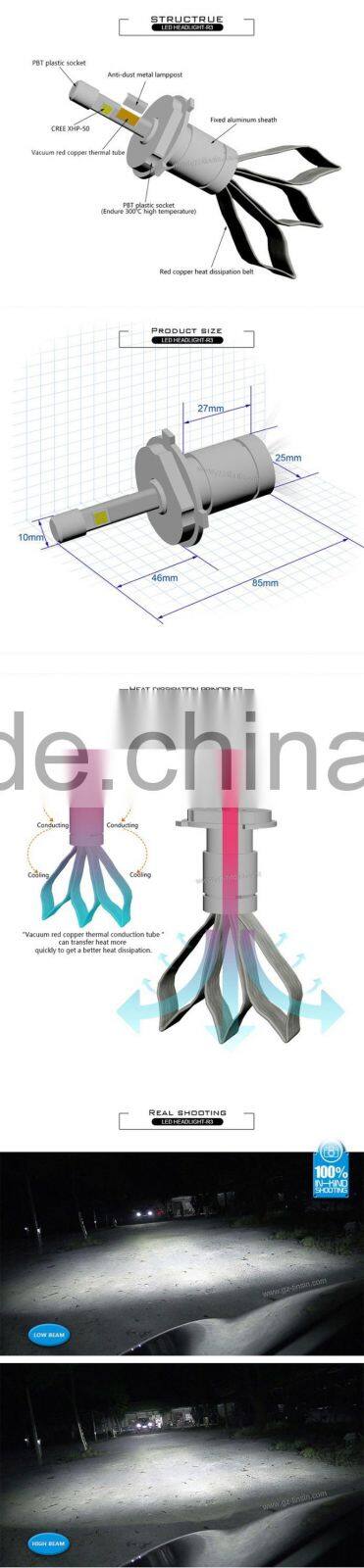 Factory price led headlight 9006,led headlight 4x4,led headlight car