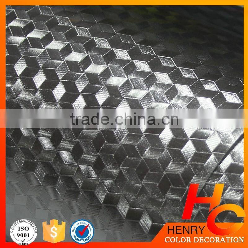 Good quality metallic self adhesive silver metallized PVC film for decoration