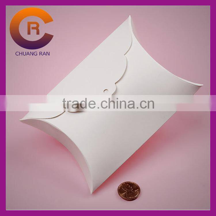 Printed brown paper blank custom kraft pillow box