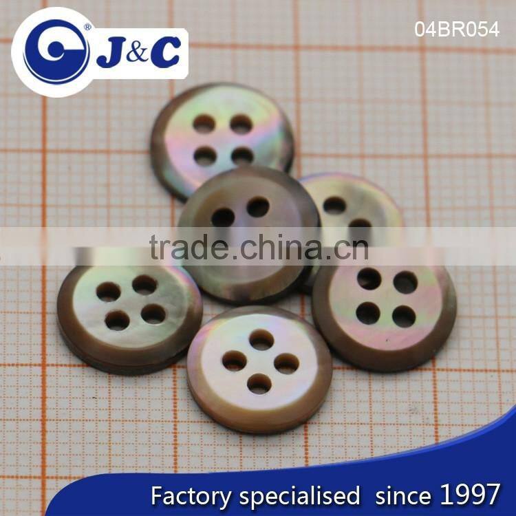 J&C Brown MOP shell buttons,pearl shell buttons for fashion shirt.BR054, BR057