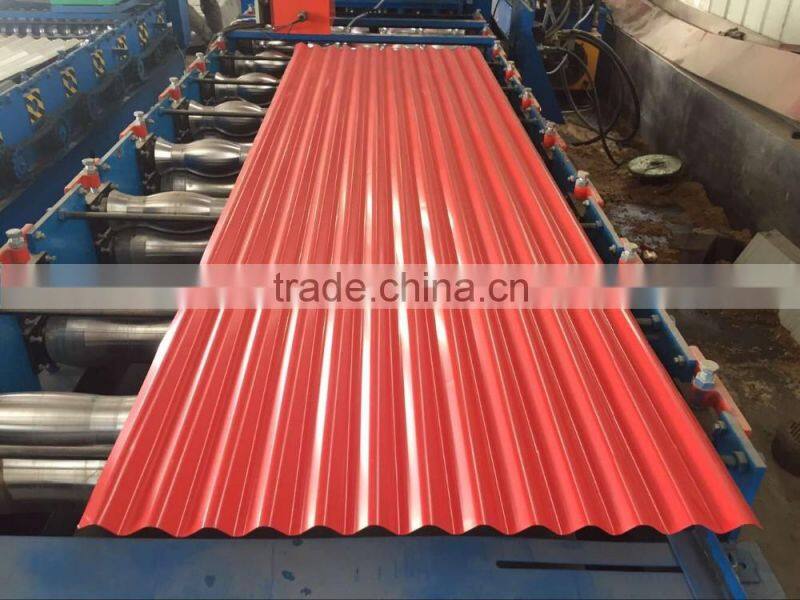 Cheap PPGI Galvanized Corrugated Steel Sheet 0.13mmThick for Roofing