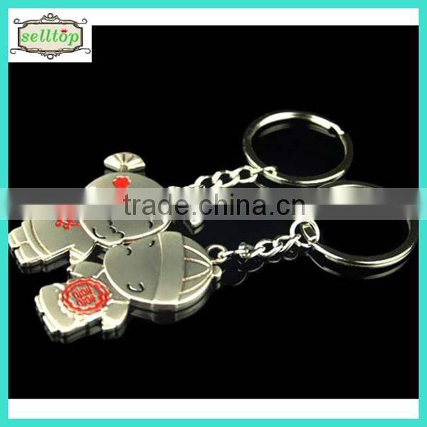2014 cute metal keyring for boy baby shower