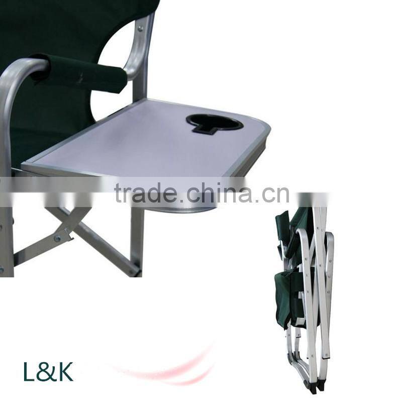 folding chair with side table/director chair with side table