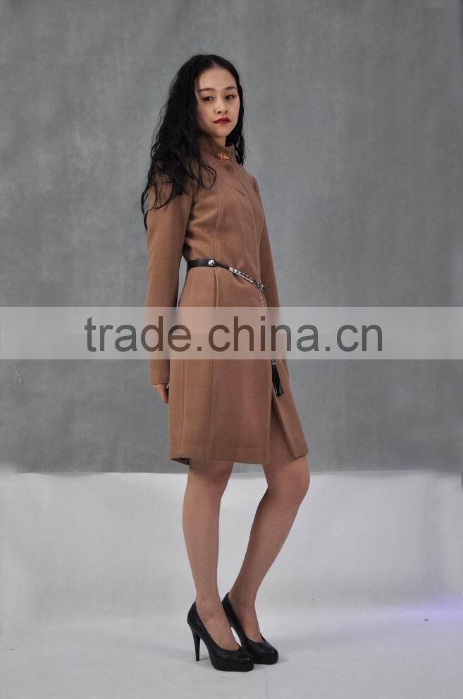 Popular fashion ladies long jacket winter coat formal wedding winter coats 2016 made in china