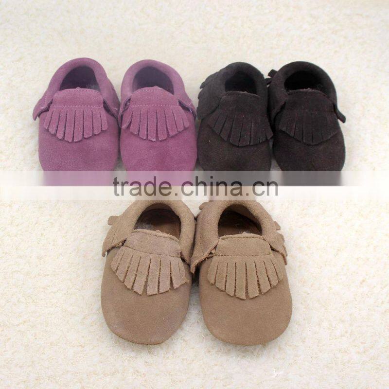 2015 Spring & autumn cool baby leather moccasin shoes