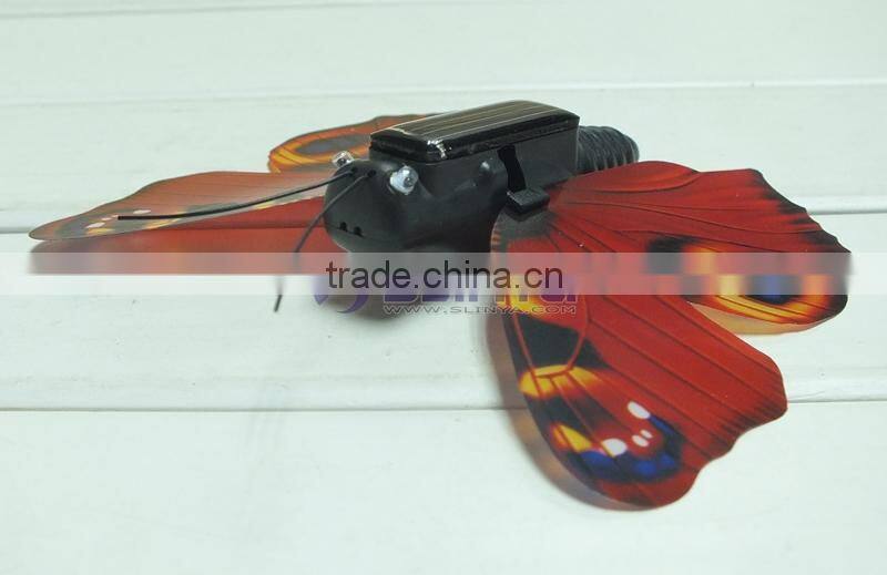 Christmas 3 Years Boy Love Enducation Toy Fly Insect Sunlight Energy Solar Butterfly