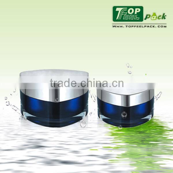 30g 50g Luxury Triangle Colorful Plastic Cosmetic Jar with Screw Lid