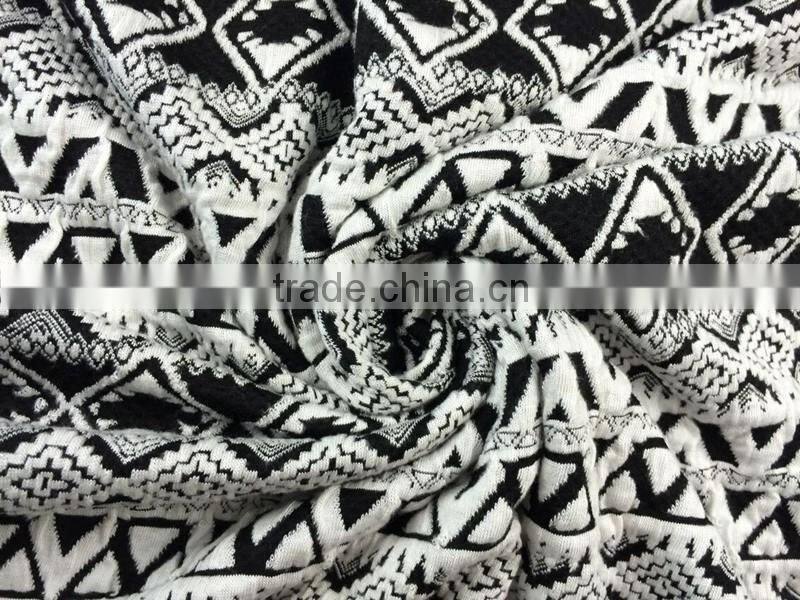 96 polyester 4 spandex fabric jacquard fabric for fashion dress