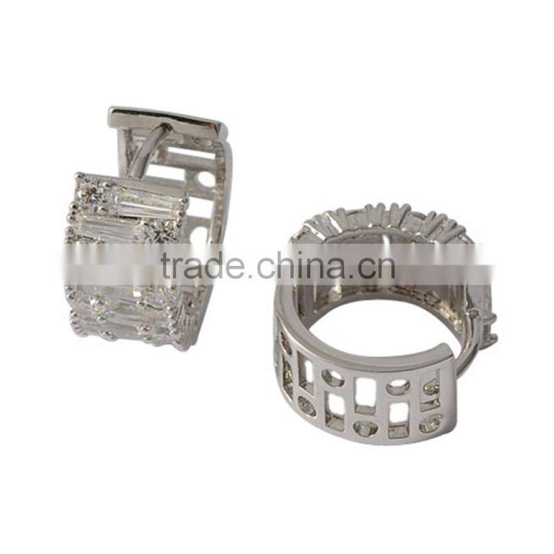 Earring, Fashion Jewelry Zircon Crystal Pave Setting Brass Earring, Earring Jewelry Wholesale T603