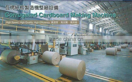 3 ply automatic corrugated cardboard carton box production machine line